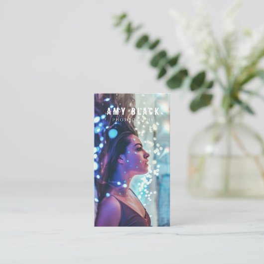 ポートレート女性女子撮影名刺 名刺 (スタンド正面)