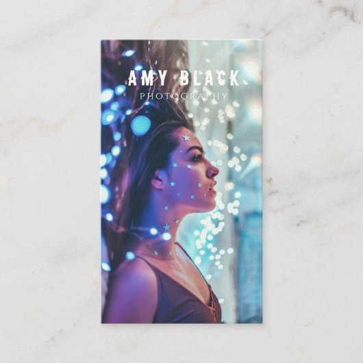 ポートレート女性女子撮影名刺 名刺 (正面)