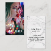 ポートレート女性女子撮影名刺 名刺 (正面/裏面)