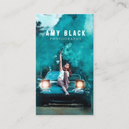 ポートレート女性女子撮影名刺 名刺 (正面)