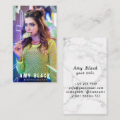 ポートレート女性女子撮影名刺 名刺 (正面/裏面)