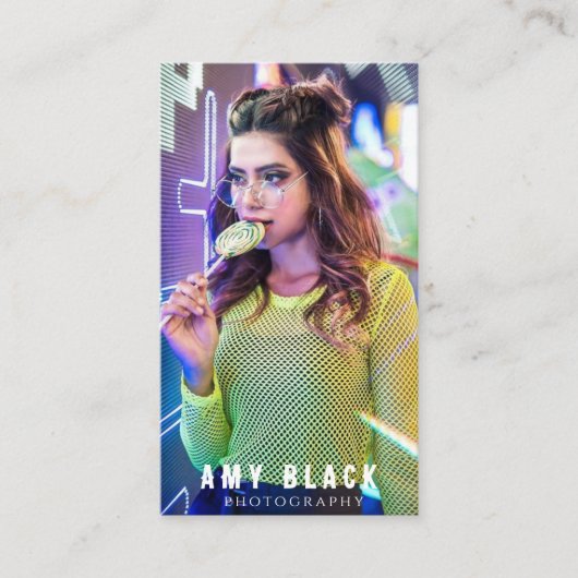 ポートレート女性女子撮影名刺 名刺 (正面)