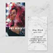 ポートレート女性女子撮影名刺 名刺 (正面/裏面)