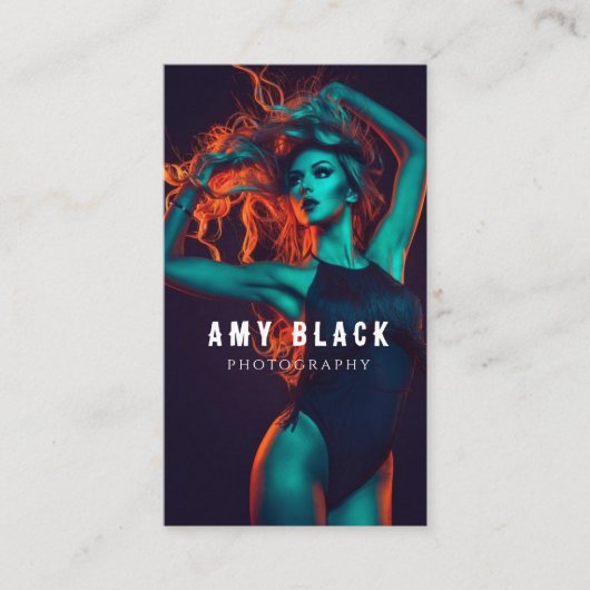 ポートレート女性女子撮影名刺 名刺 (正面)