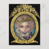 「ポートレート帽子」はがき ポストカード (正面)