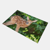 ポートレート生まれたばかりのの子鹿 ドアマット (アングル)