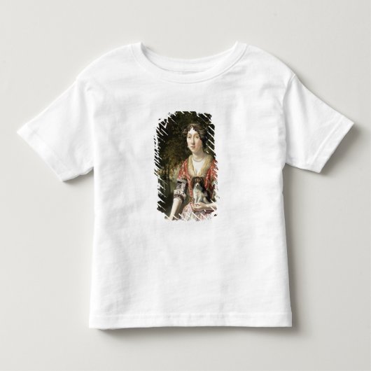 ポートレート着る女性赤と白|過去記事 トドラーTシャツ (正面)