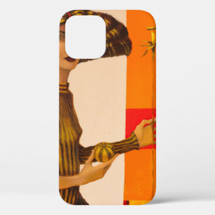 ポートレート絵オリジナル油絵 iPhone 12ケース