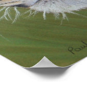 ポートレート絵画の大きな猫虎 ポスター (角)