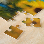 ポートレート花びらペルシャ猫 ジグソーパズル (側面)