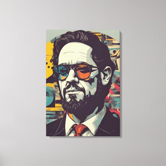 ポートレート芸術 キャンバスプリント (正面)