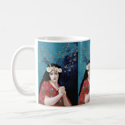 ポートレート芸術 コーヒーマグカップ (左)