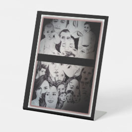 ポートレート違う有名人 台座サイン