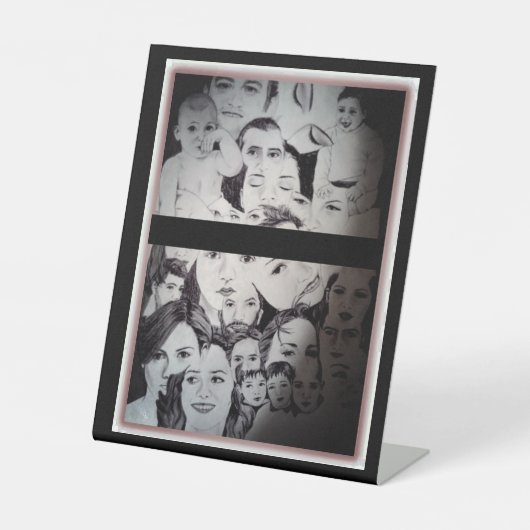 ポートレート違う有名人 台座サイン (正面)