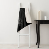 ポートレート頭かわいいラマと黒い背景 シェルパブランケット (インサイチュ)