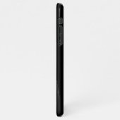 ポートレート頭かわいいラマと黒い背景 iPhoneケース (左側)