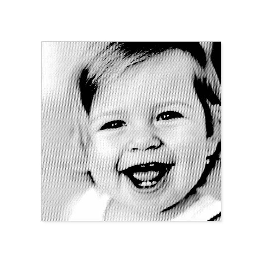 ポートレート顔フォトクラフト ラバースタンプ (インプリント)