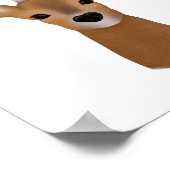 ポートレート鹿頭 ポスター (角)