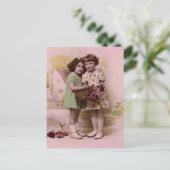 ポートレート2人の若い女フランスのの子 ポストカード (スタンド正面)