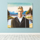 ポートレート(くさび付き) – 引き伸ばしキャンバス印刷 キャンバスプリント (インサイチュ (ウッドフロア))