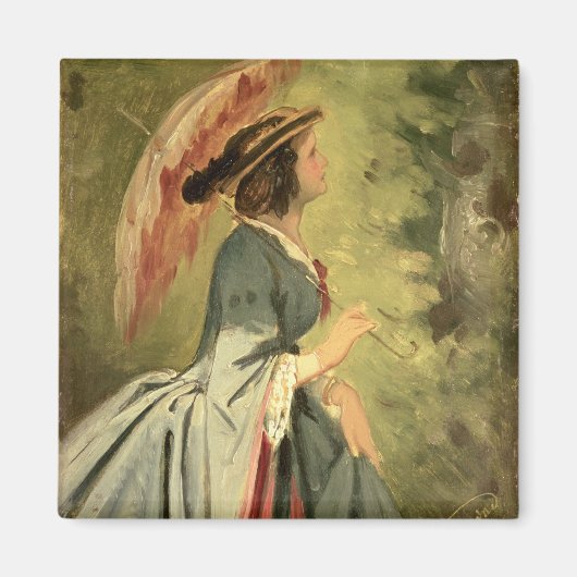 ポートレート・アンナ、アーティストの娘、1860 マグネット (正面)