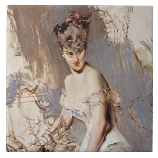 ポートレート・オブ・アリス・レグノー(女性美しい) タイル (正面)