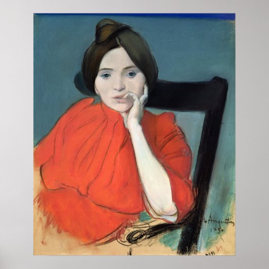 ポートレート・オブ・ア・ウーマン， 1890 ポスター (正面)