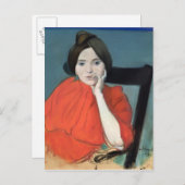 ポートレート・オブ・ア・ウーマン， 1890 ポストカード (正面/裏面)