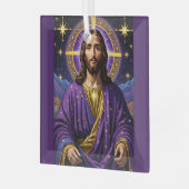 ポートレート・オブ・イエスキリスト・クリスマス ガラスオーナメント (正面左)
