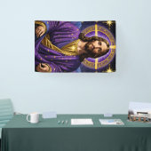 ポートレート・オブ・イエスキリスト・クリスマス 横断幕 (トレードショー)