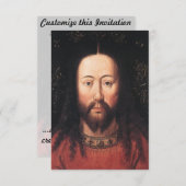 ポートレート·オブ·イエズス·キリスト（ヤン·ヴァン·エイク） 招待状 (正面/裏面)