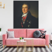 ポートレート・オブ・イワン・ドミトリエフ, 1835 キャンバスプリント (インサイチュ (リビング))