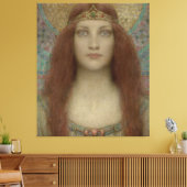 ポートレート・オブ・ウーマンバイチャールズ・アラン・ウィンター キャンバスプリント (インサイチュ (リビング))