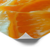 ポートレート・オブ・ウーマン・イン・オレンジ – Fresh Fruit Art ポスター (角)