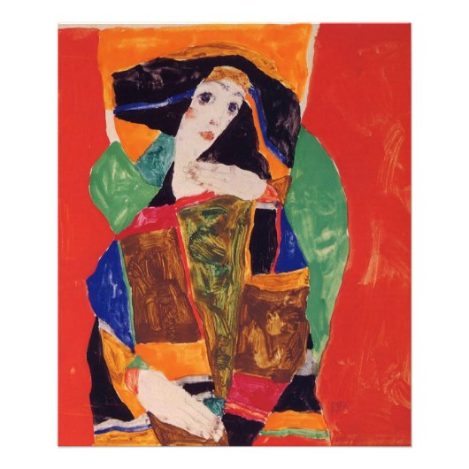 「ポートレート・オブ・ウーマン」イーゴン・シエレ フォトプリント (正面)