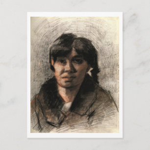 ポートレート・オブ・ウーマン、ヴァン・ゴッホファインアート絵画 ポストカード