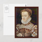 ポートレート・オブ・エリザベス・オブ・オーストリアバイクラウエフランソワ ポストカード (正面/裏面)