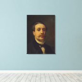 ポートレート・オブ・ガイ・ド・マウパササン1876 キャンバスプリント (インサイチュ (ウッドフロア))