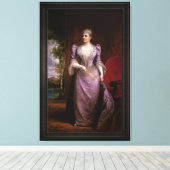 ポートレート・オブ・キャロライン・スコット・ハリソン キャンバスプリント (インサイチュ (ウッドフロア))