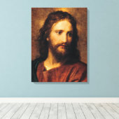 ポートレート・オブ・キリスト・バイハインリッヒ・ホフマン キャンバスプリント (インサイチュ (ウッドフロア))