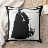 ポートレート・オブ・クイーンビクトリア&ヨークシャーテリアドッグ クッション (ブランケット)