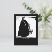 ポートレート・オブ・クイーンビクトリア&ヨークシャーテリアドッグ ポストカード (スタンド正面)