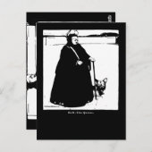 ポートレート・オブ・クイーンビクトリア&ヨークシャーテリアドッグ ポストカード (正面/裏面)