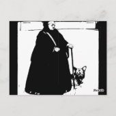 ポートレート・オブ・クイーンビクトリア&ヨークシャーテリアドッグ ポストカード (裏面)