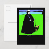 ポートレート・オブ・クイーンビクトリア&ヨークシャーテリアドッグ ポストカード (正面/裏面)