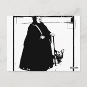 ポートレート・オブ・クイーンビクトリア&ヨークシャーテリアドッグ ポストカード (裏面)