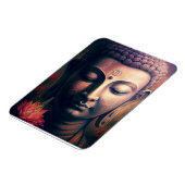 ポートレート・オブ・ゴータムブッダ・アート・ポスター マグネット (左側)