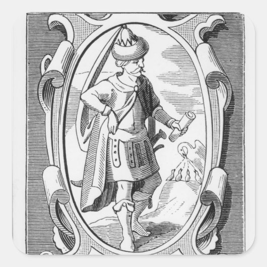 ポートレート・オブ・サミュエル・テイラー・カレリッジ スクエアシール (正面)