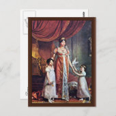 ポートレート・オブ・ザ・クイーンとその娘ジュリア・ボナ ポストカード (正面/裏面)