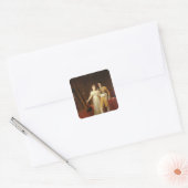 ポートレート・オブ・ジェローム・ボナパルトとその妻 スクエアシール (封筒)